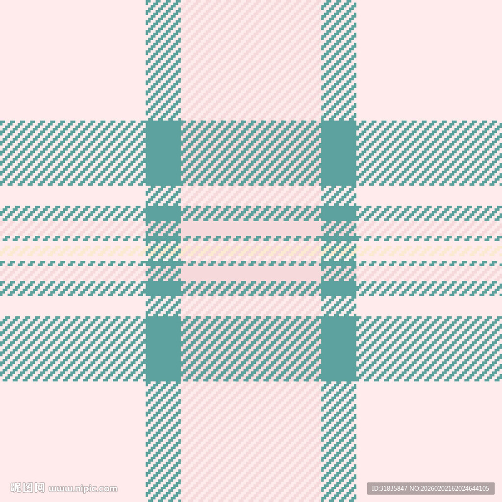 浅粉绿格子图案背景