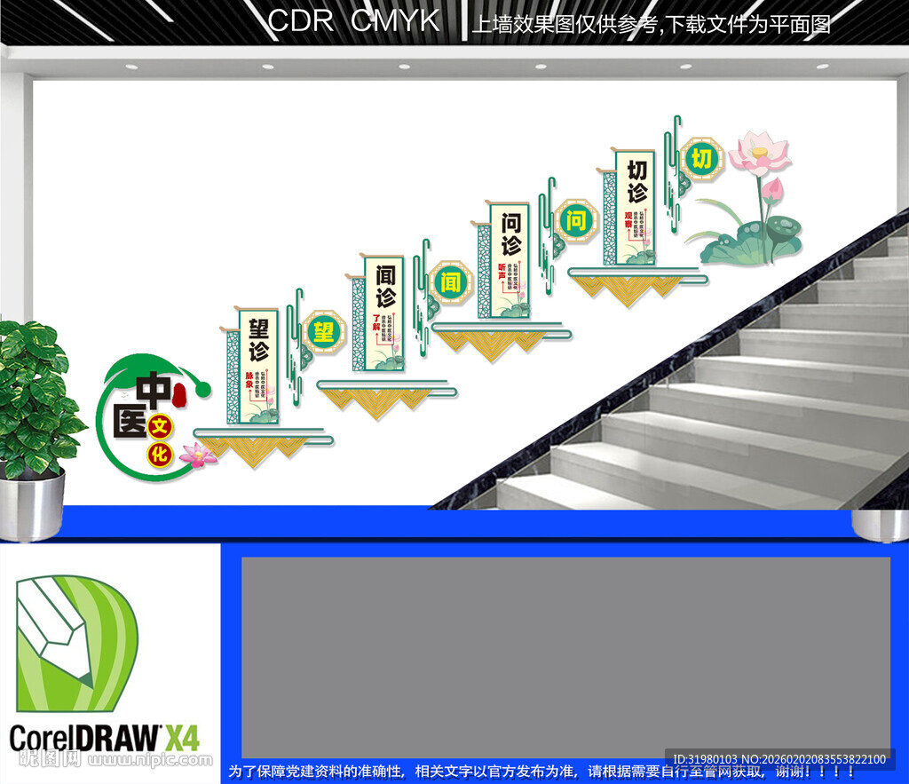中医楼梯文化墙