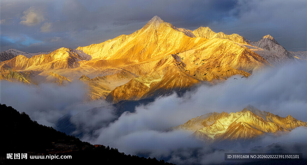 日照金山装饰画