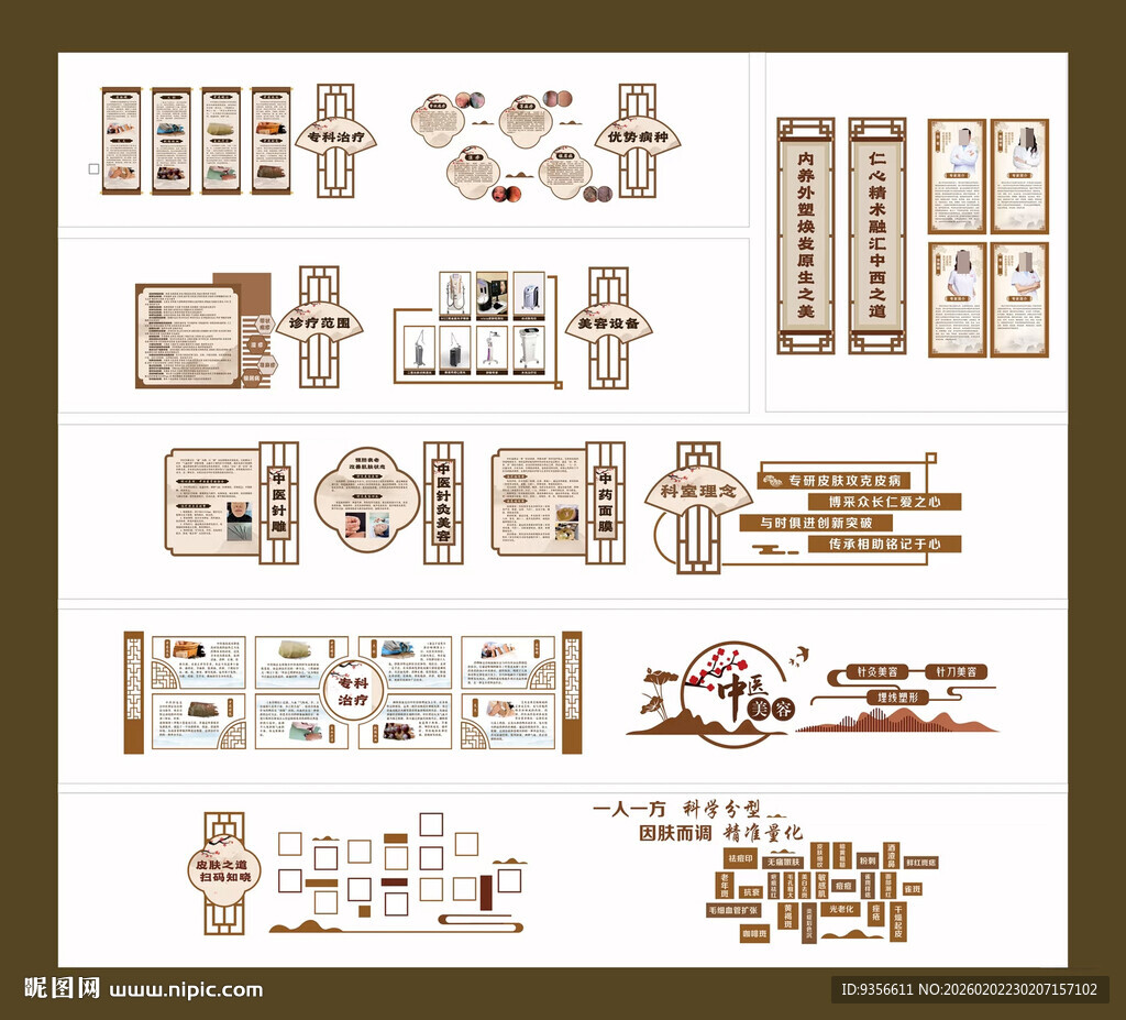 中医院皮肤科文化墙