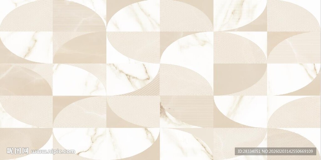 几何米色渐变瓷砖图案