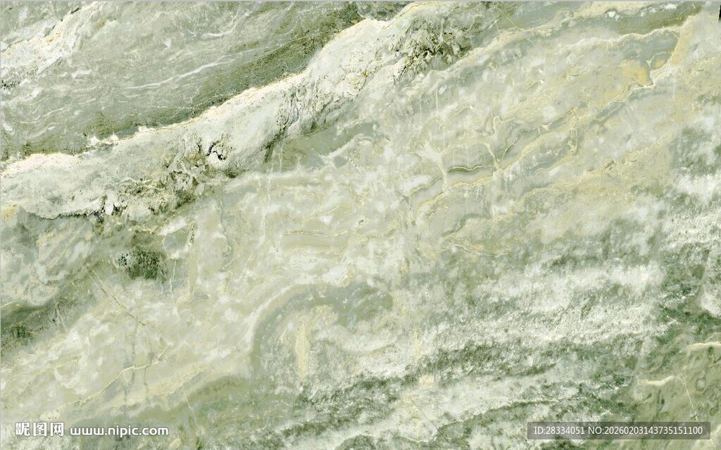 浅绿色纹理岩石特写