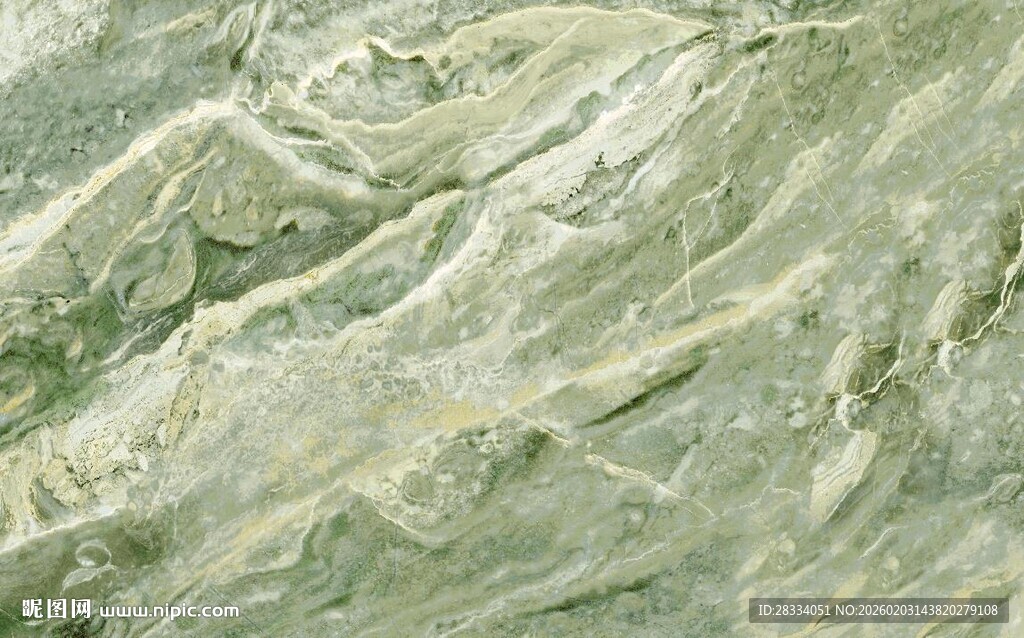 浅绿色纹理大理石表面