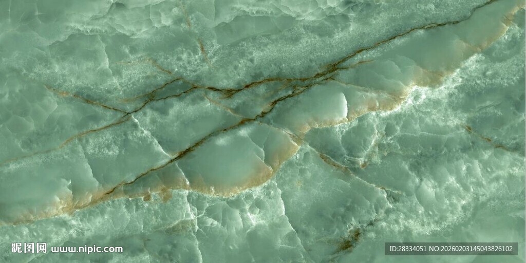 翠绿大理石纹理特写