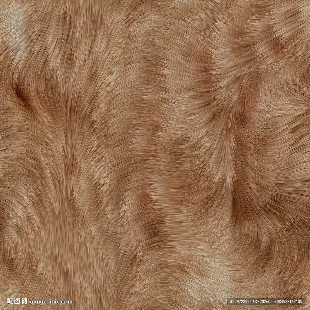 逼真动物毛发纹理