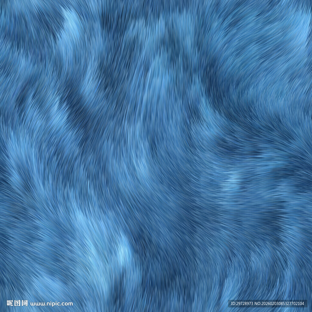 蓝色毛绒纹理背景