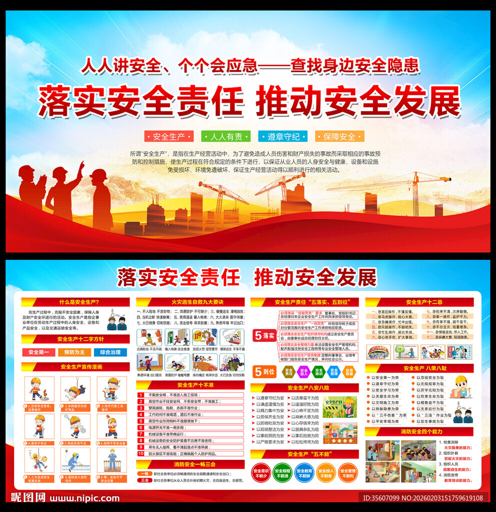 安全生产展板