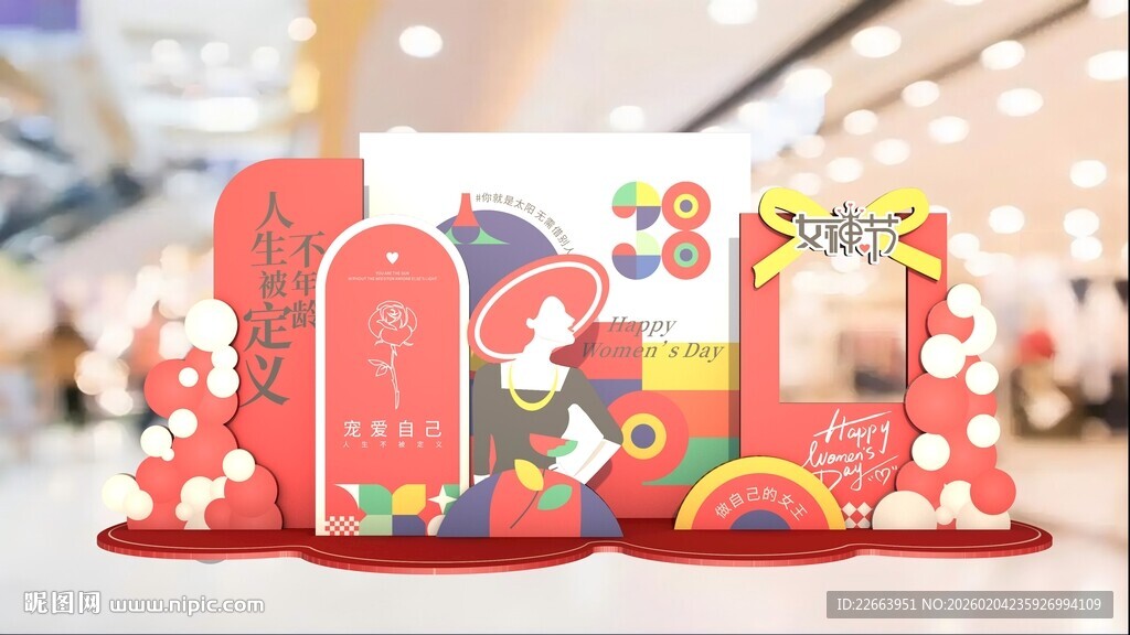 妇女节主题美陈装饰