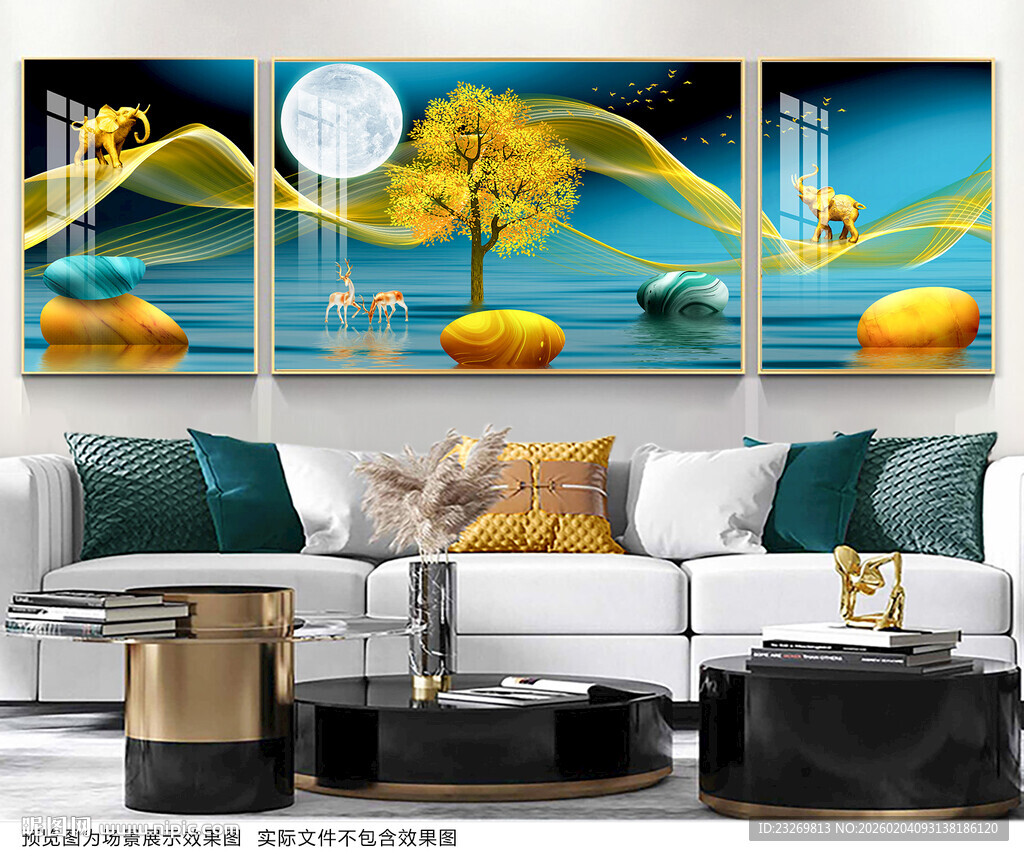 客厅三联装饰画