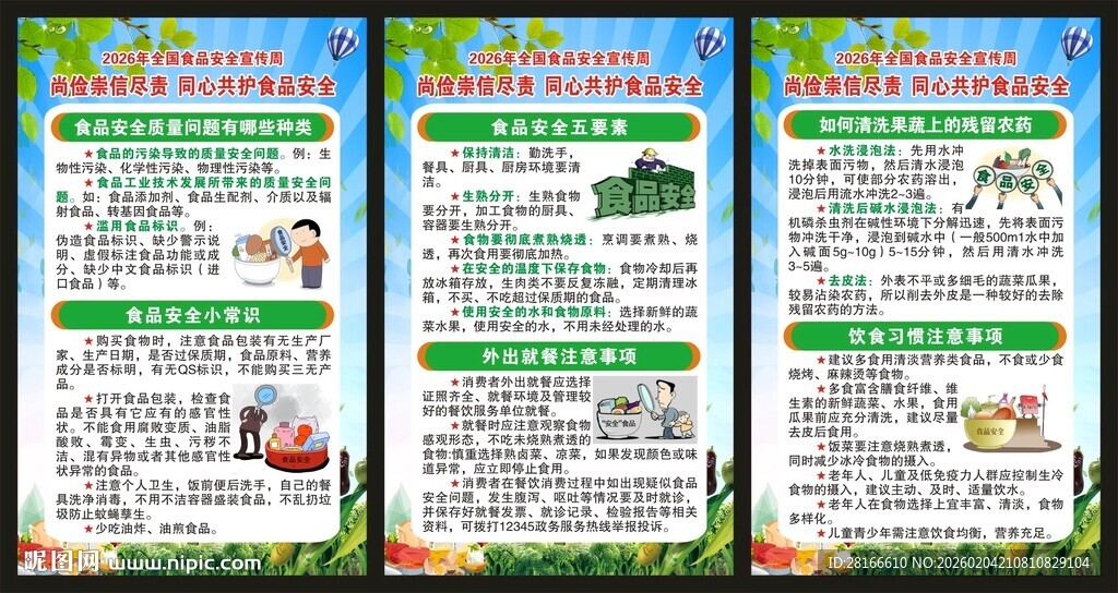食品安全宣传周展板