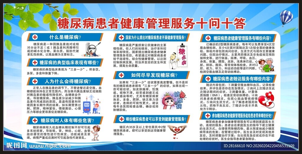 糖尿病日宣传栏