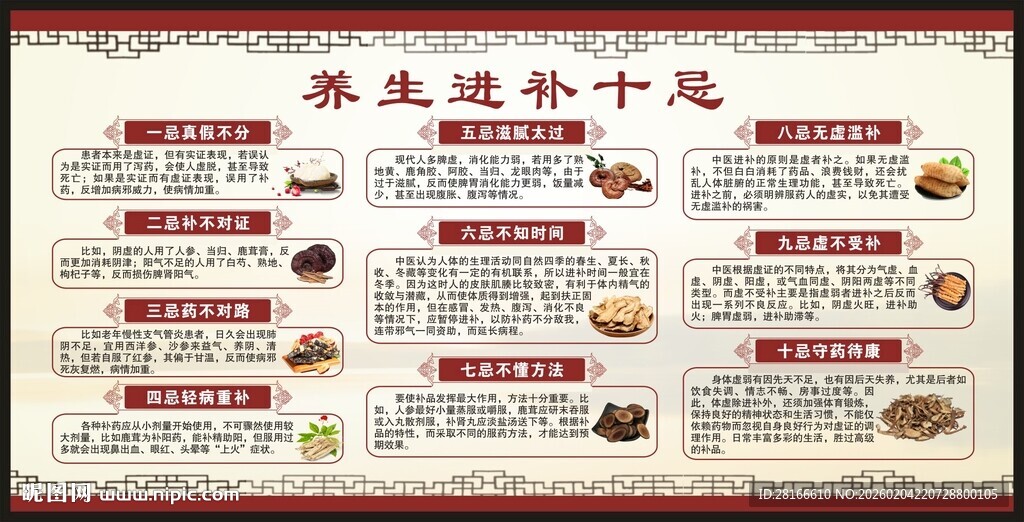 中医养生知识宣传栏