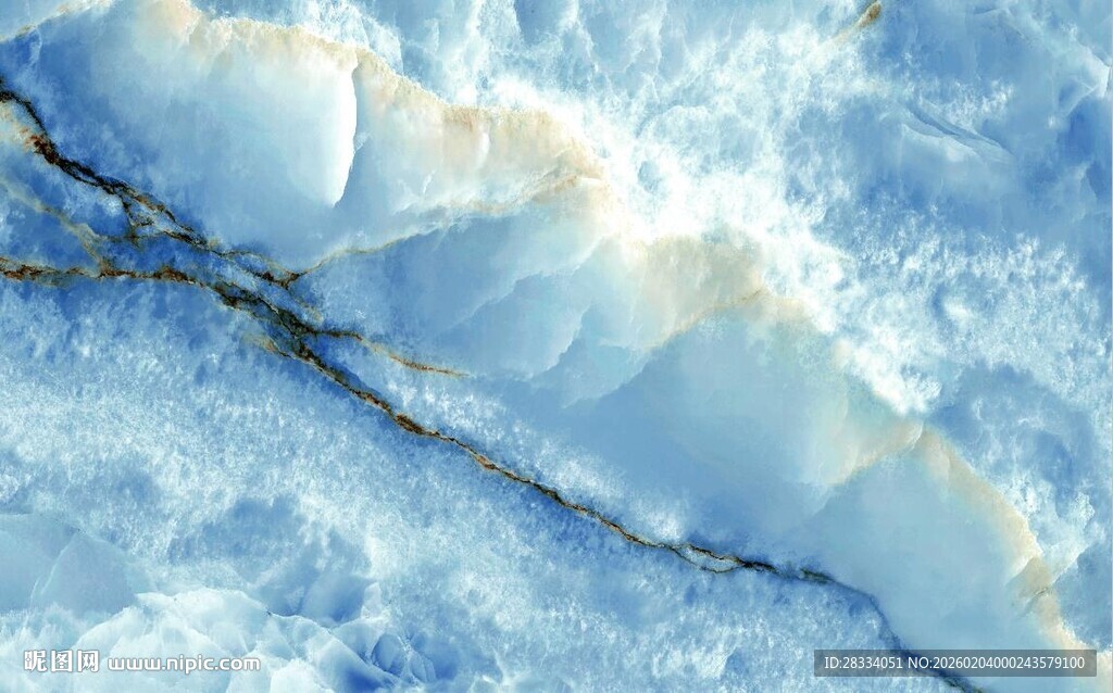 蓝色大理石石纹