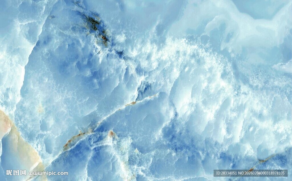 蓝色大理石石纹