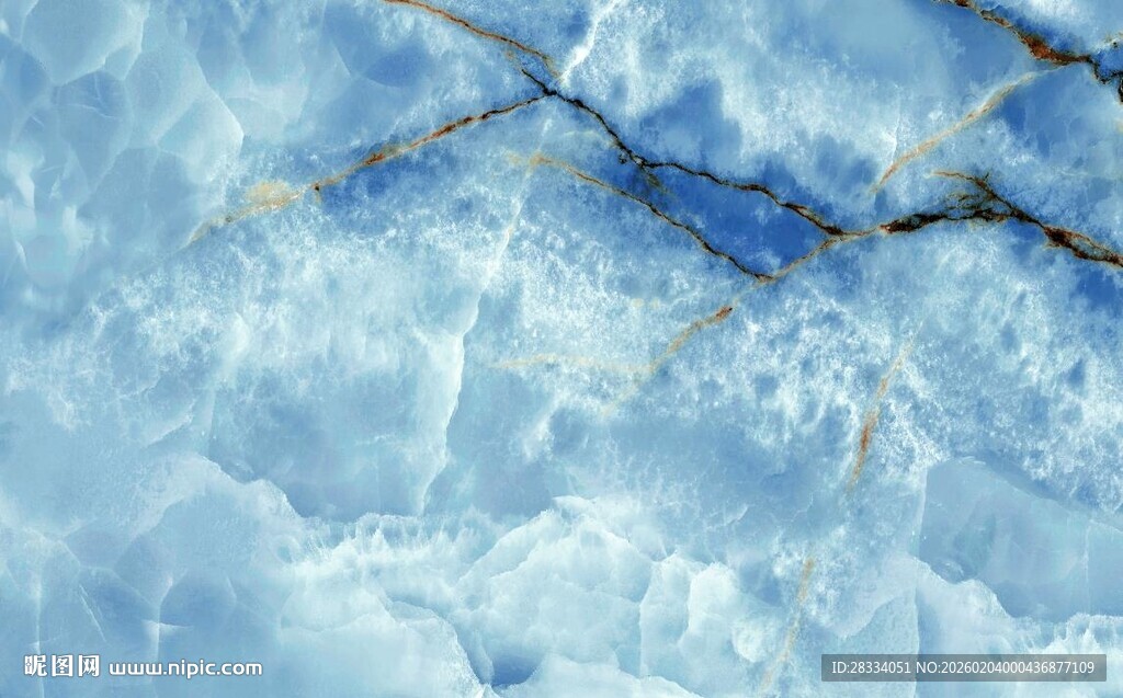 蓝色大理石石纹