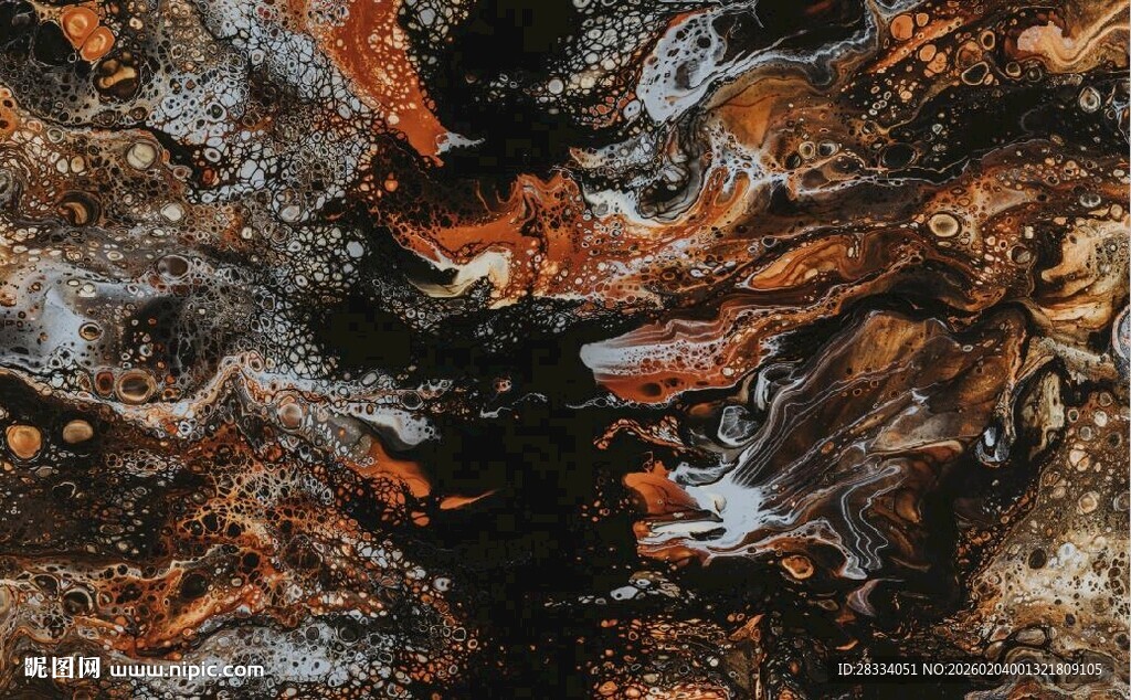 红褐色彩色大理石石纹