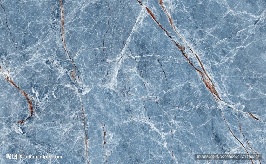 蓝色纹理大理石图案