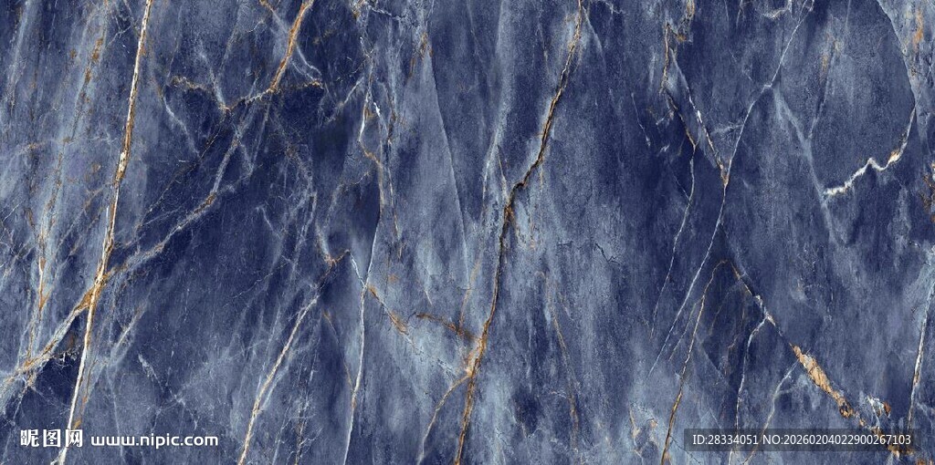 深蓝色大理石纹理图案