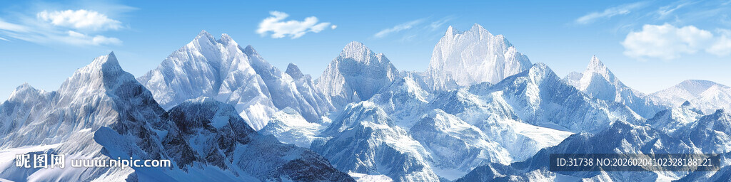 珠峰雪山背景图