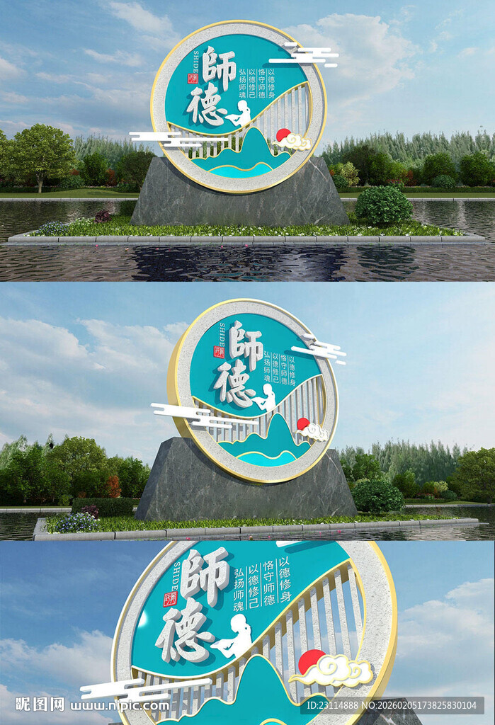 校园文化城市地标雕塑展示