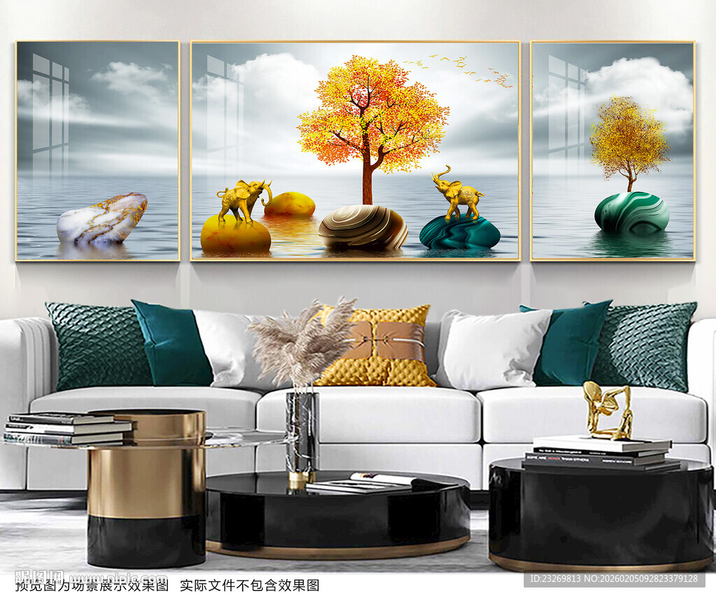 现代客厅装饰画