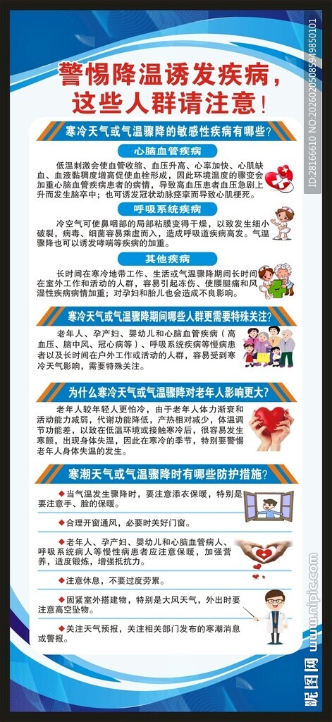 健康教育知识展架