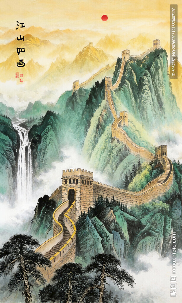 长城玄关装饰画