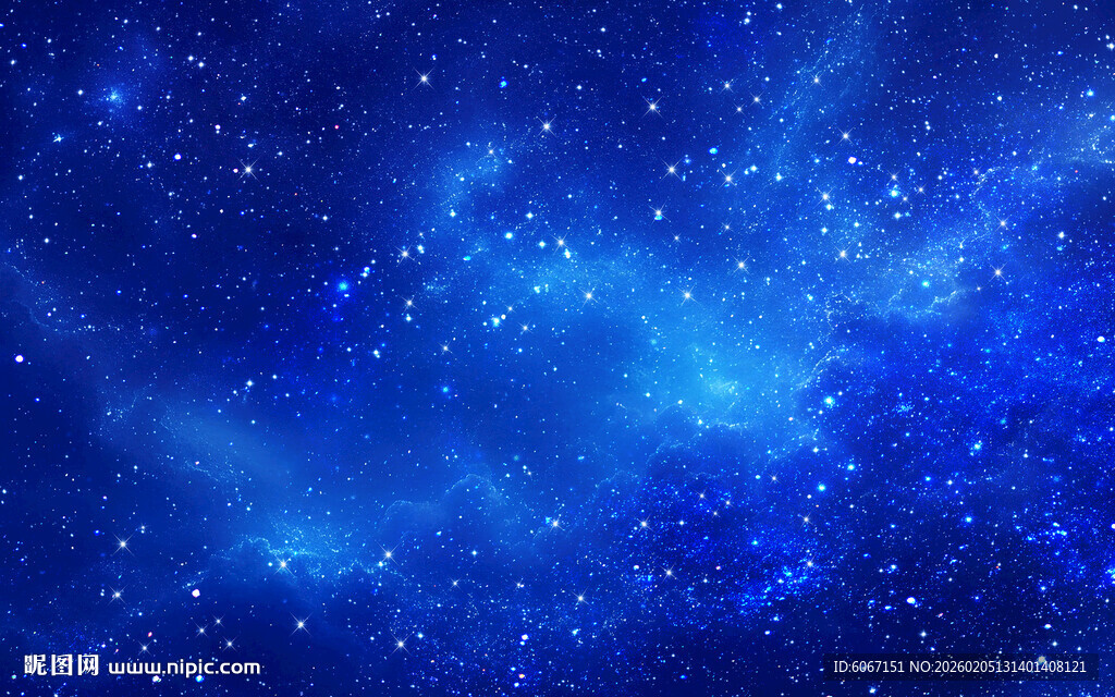 蓝色宇宙星空背景图素材