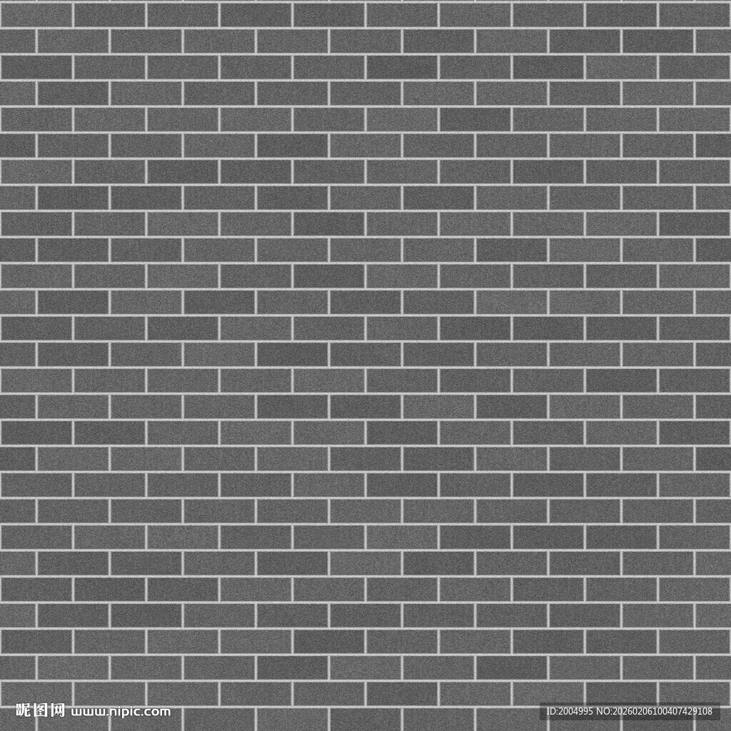 灰色砖墙纹理背景图