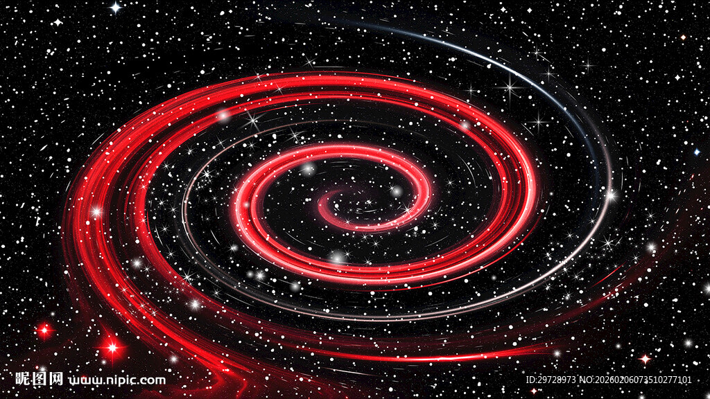 炫彩宇宙螺旋星系景象