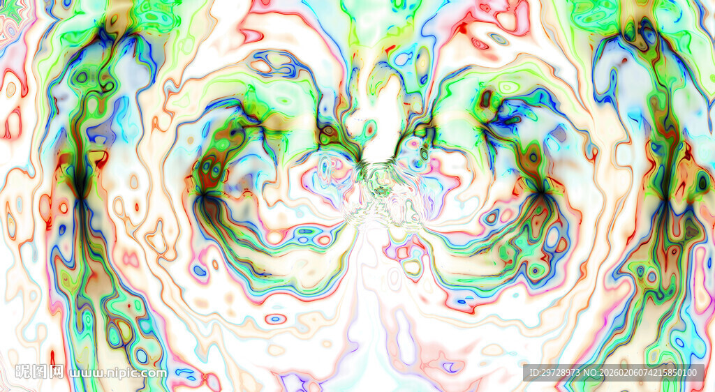 梦幻抽象流体艺术图案