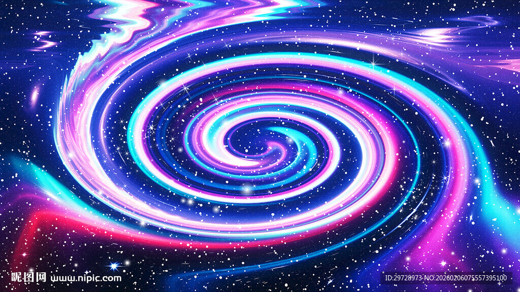 梦幻绚丽的宇宙漩涡