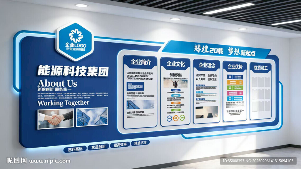 科技企业文化墙