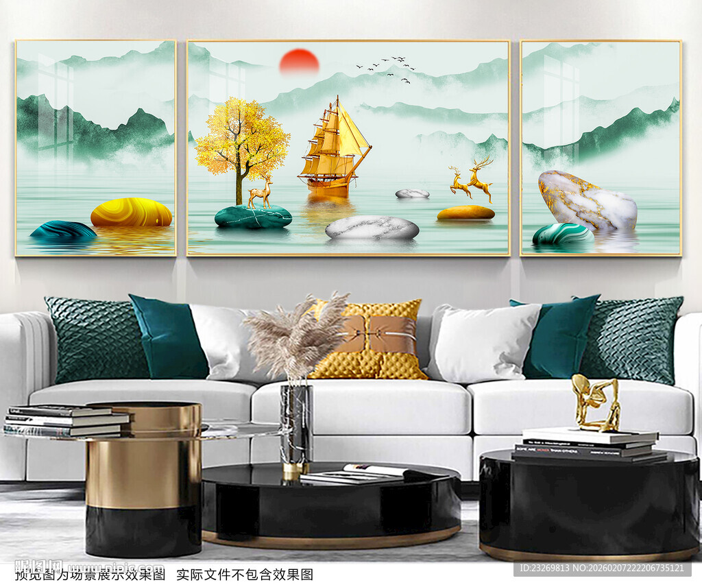 中式客厅装饰画