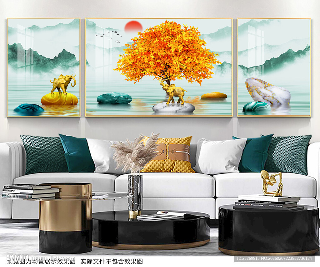 中式客厅装饰画