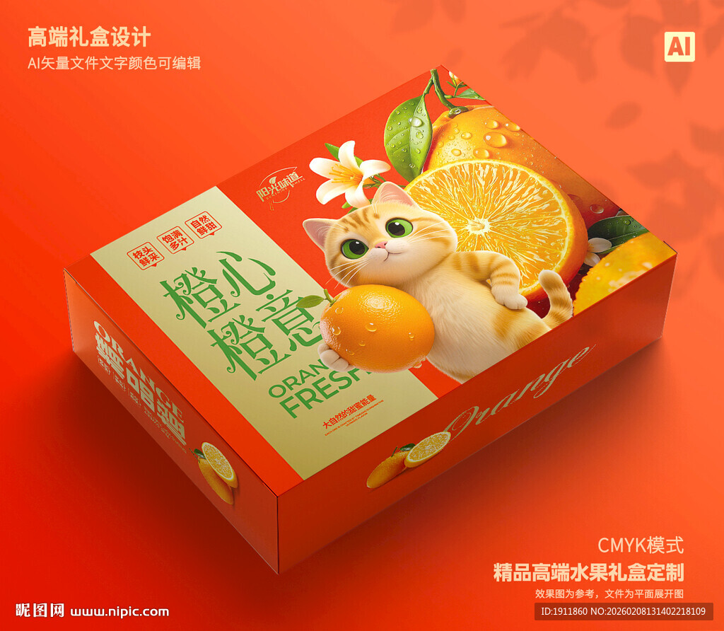 橙子包装 爱媛礼盒