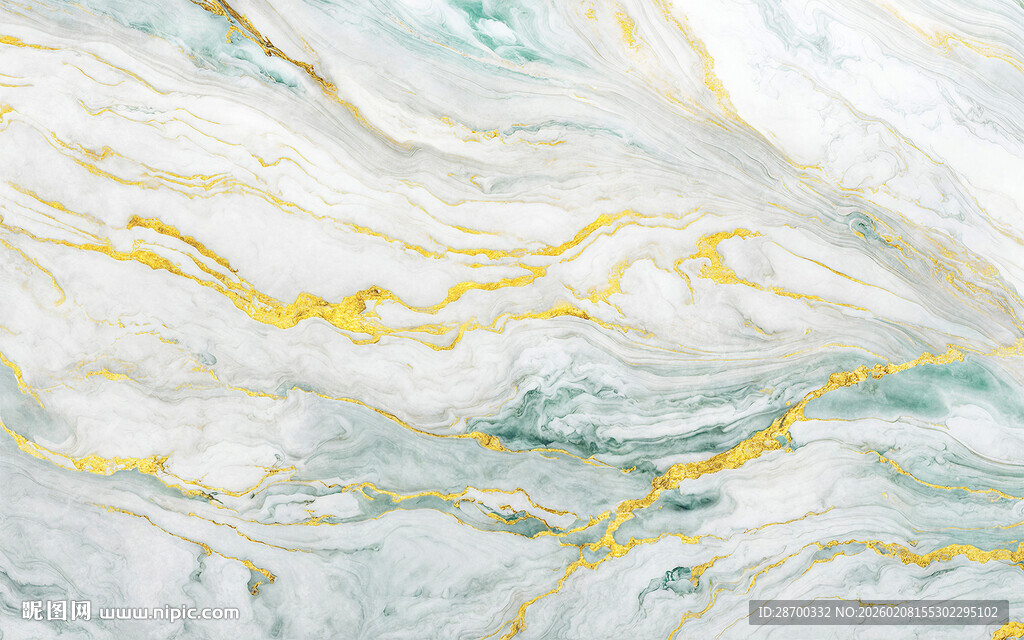 金色线条大理石