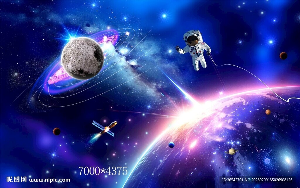 梦幻宇宙太空场景画面