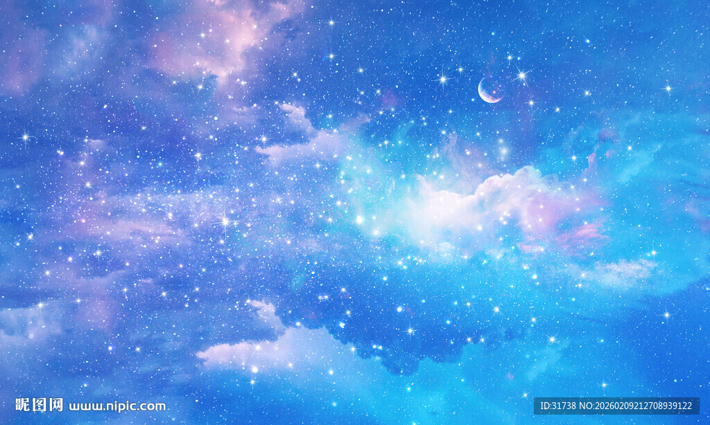 梦幻宇宙星空景象背景图