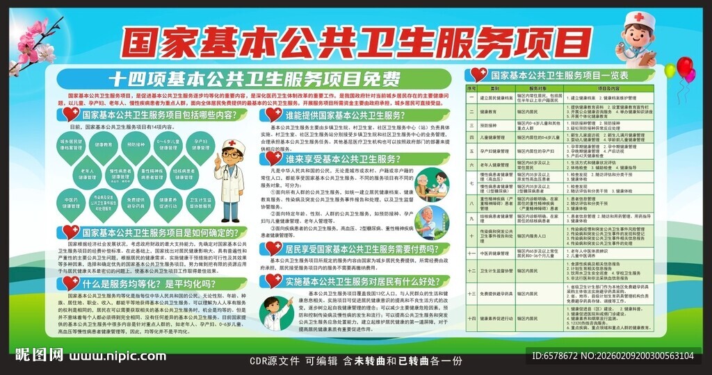 国家基本公共卫生服务项目