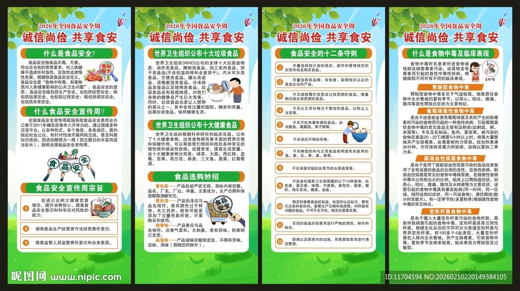 全国食品安全宣传周展架