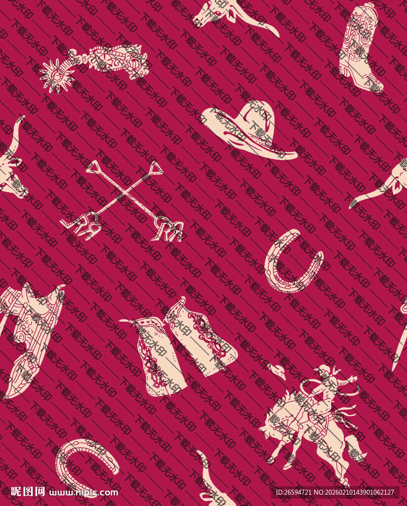 几何实色块牛仔元素