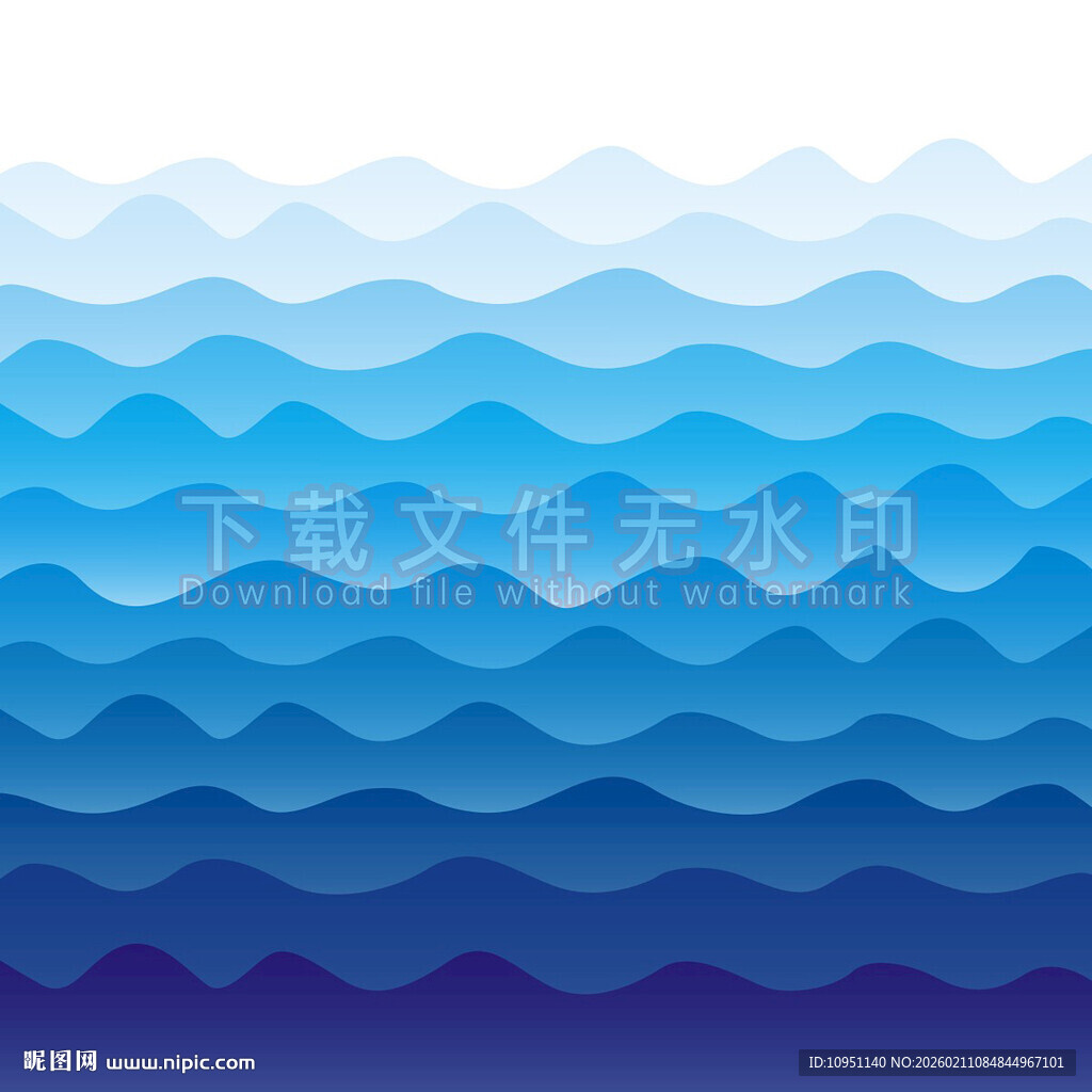 波浪纹渐变 矢量