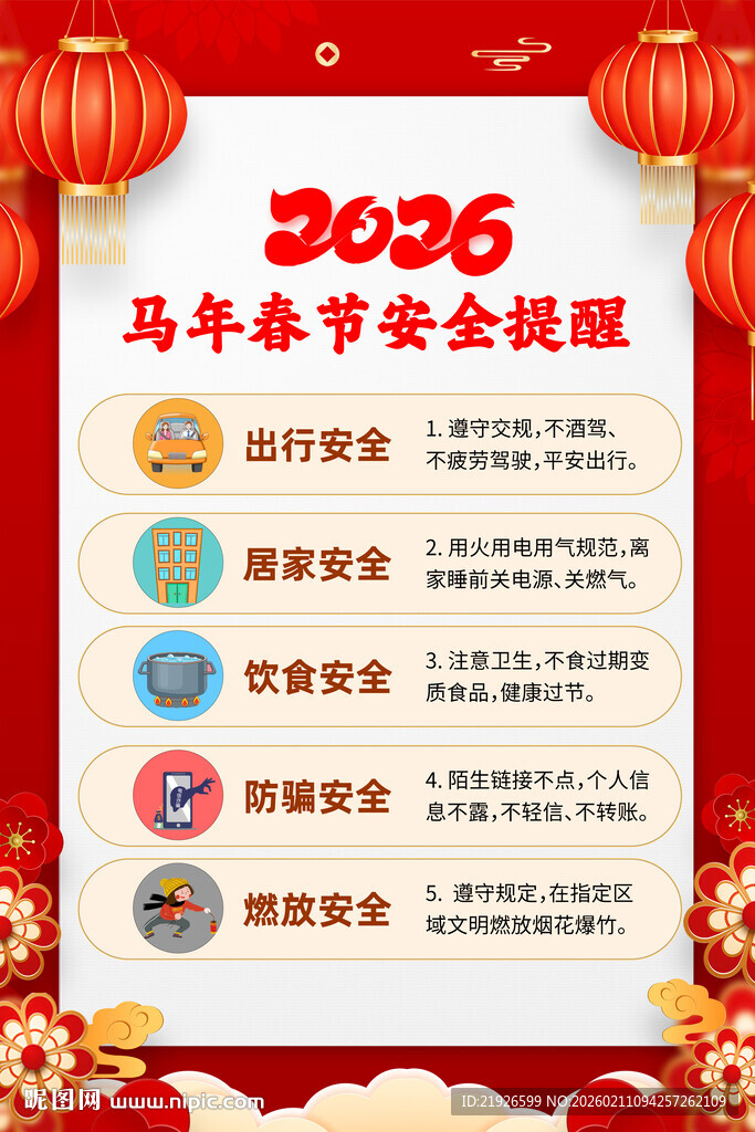 2026年春节安全