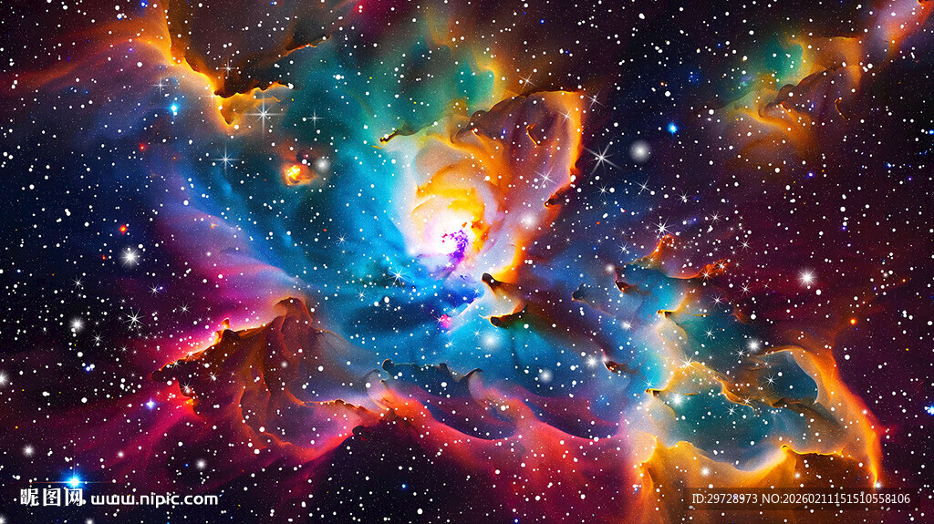 绚丽星云宇宙奇观
