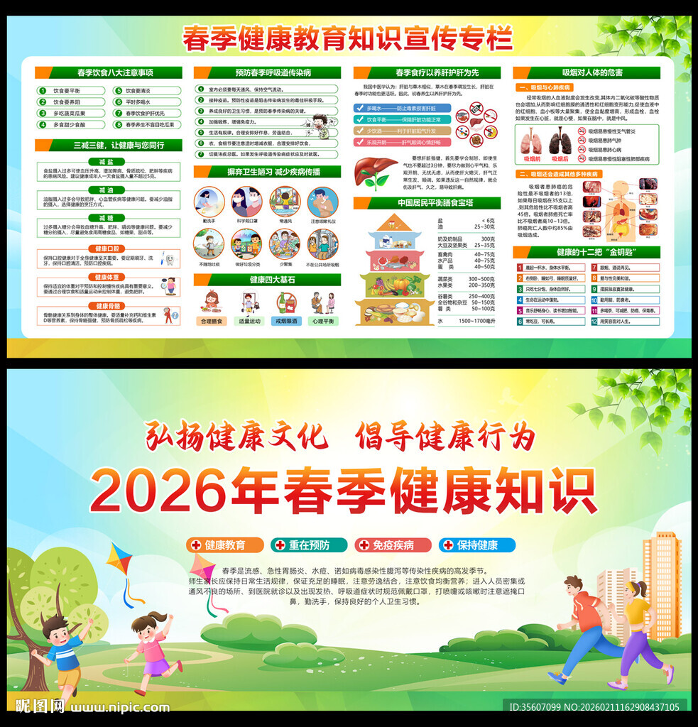 春季健康教育知识宣传专栏
