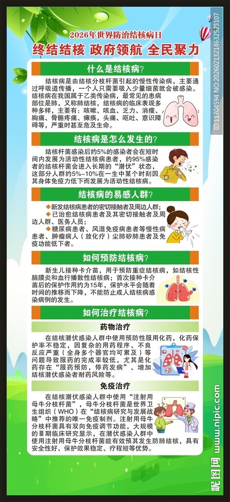 世界防治结核病日展架