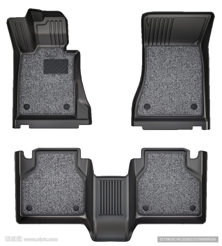 汽车脚垫四件套展示