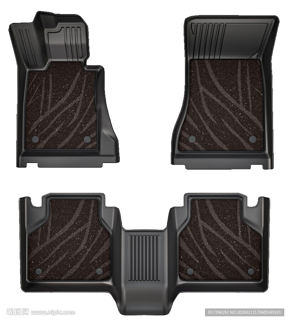 汽车脚垫四件套展示