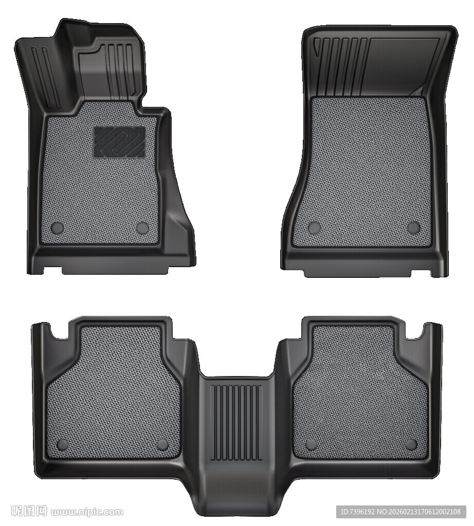 汽车脚垫四件套展示